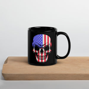 American Freedom Tribe Patriotic Skull Mug