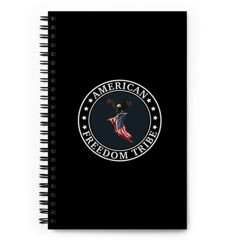Patriotic American Freedom Tribe Spiral notebook