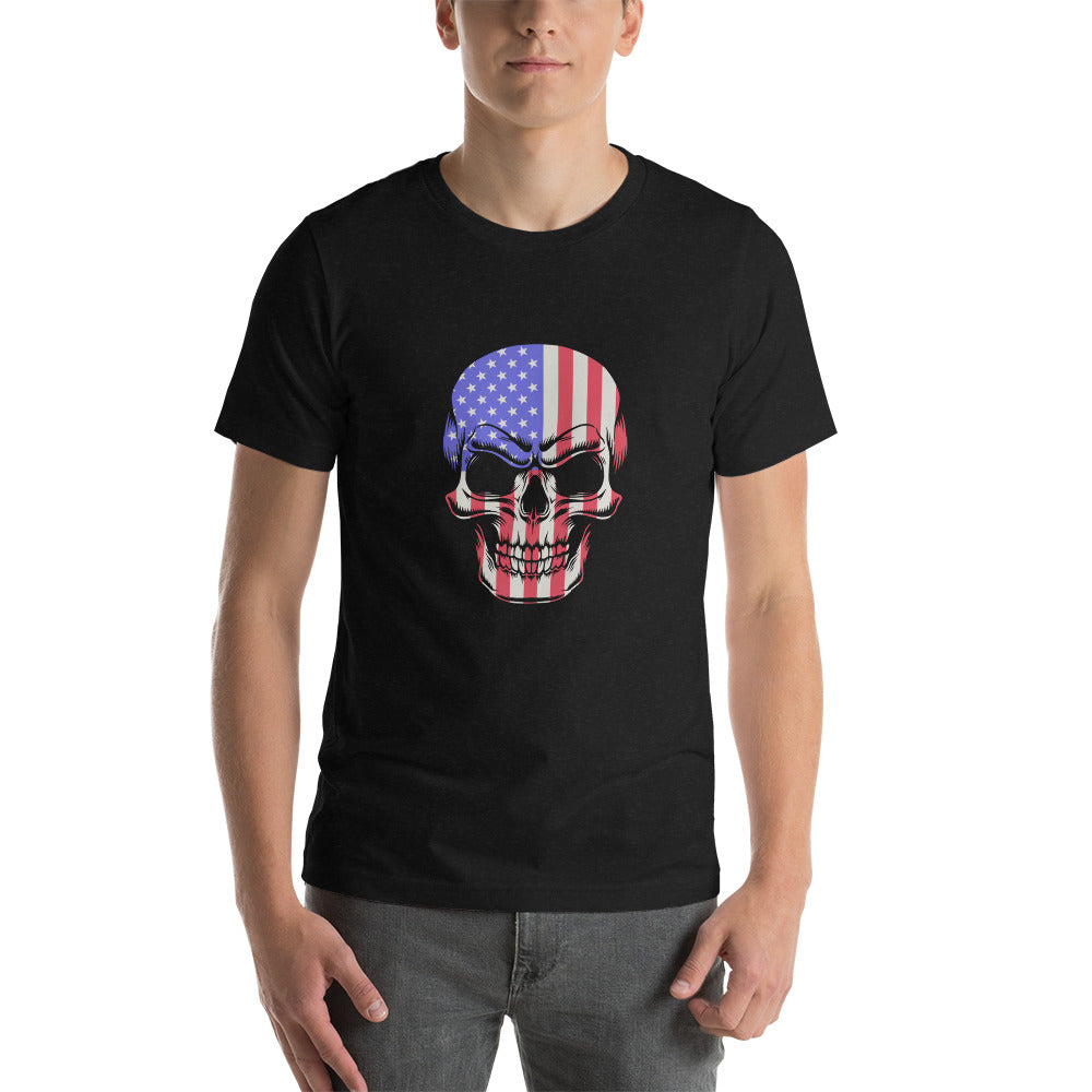 Patriotic Badass Skull T-Shirt