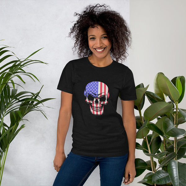 Patriotic Badass Skull T-Shirt
